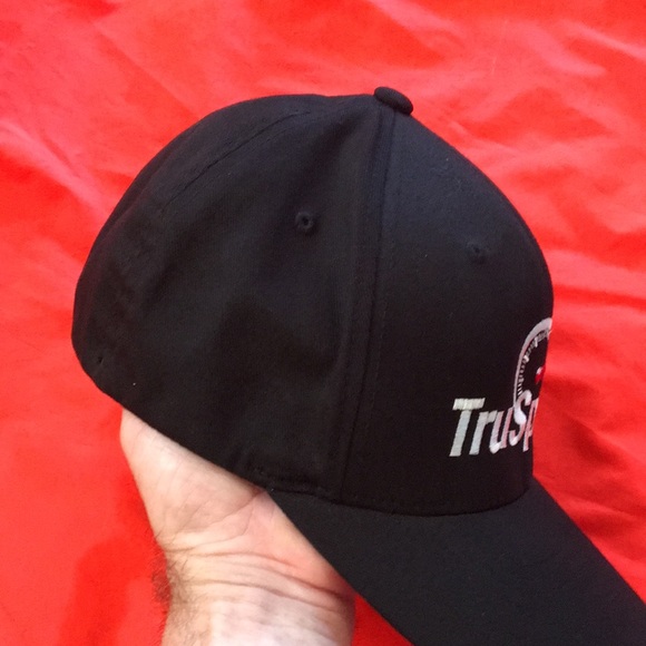 TruSpeed Porsche flexfit baseball style hat L-XL full 6 panel button top cap - Picture 8 of 11